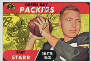 BART STARR 1958 Topps #1 Autographed  