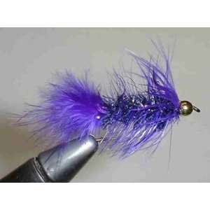    Bead Head Crystal Wooly Bugger Purple #6