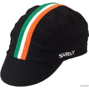  Surly Wool Cycling Cap Black with Stripe; LG/XL Sports 