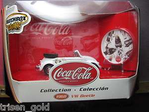 Matchbox Coca Cola 1968 VW Beetle 4.5 inches NIB (BG404)  