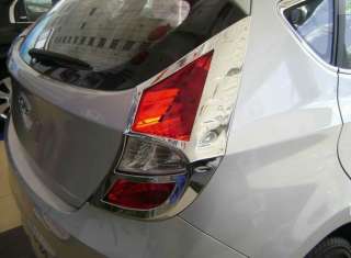 Chrome Tail Light Lamp Cover trim for 2012 Hyundai Accent  