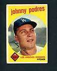 1959 TOPPS BASEBALL 495 JOHNNY PODRES DODGERS NM  