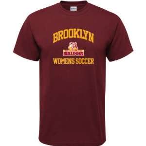   College Bulldogs Maroon Womens Soccer Arch T Shirt