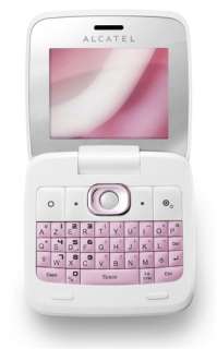 ALCATEL OT 808 WHITE PINK UNLOCKED DUALBAND SMS FRIENDLY LADIES CELL 
