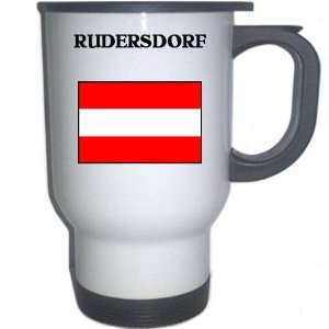  Austria   RUDERSDORF White Stainless Steel Mug 