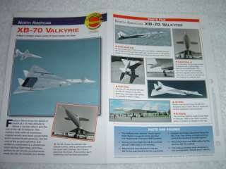 NORTH AMERICAN XB 70 VALKYRIE Airplane Booklet Brochure  