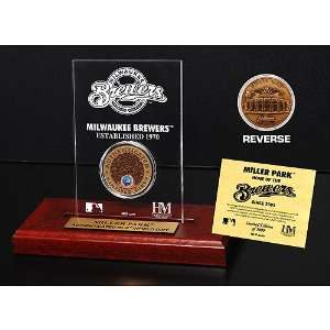  Milwaukee Brewers Miller Park Etched Acrylic Desktop with 