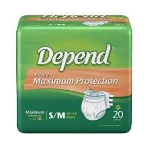 Depend Underwear, Protection with Tabs, Unisex, Maximum Absorbency, S 