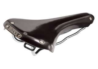 Brooks B15 Swallow CHROME Leather Bicycle Saddle BLACK 831273006006 