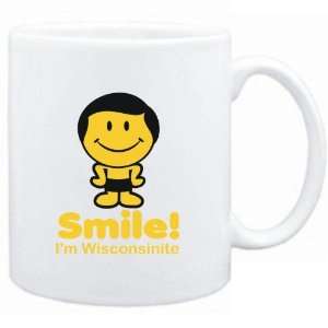  Mug White  Smile I am Wisconsinite   Man  Usa States 