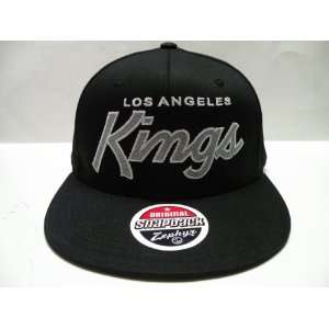  Zephyr NHL Los Angeles Kings Black Custom Retro Snapback 