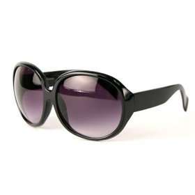  Jackie O Oversized Round Sunglasses in Black and White 