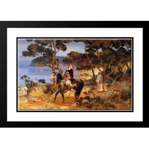  Bridgman, Frederick Arthur 24x18 Framed and Double Matted 