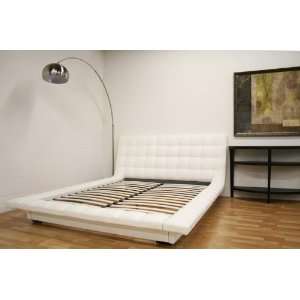   Faux Leather Queen Platform Bed by Wholesale Interiors: Home & Kitchen