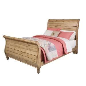  Kincaid Homecoming Vintage Pine Queen Sleigh Bed   33 150P 