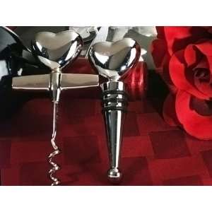   Solid Heart Wine Opener, Wine Stopper Set: Health & Personal Care