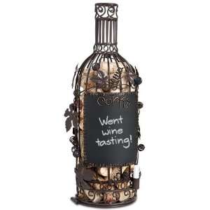  Chalkboard Wine Bottle Cork Cage   Set of 12: Home 