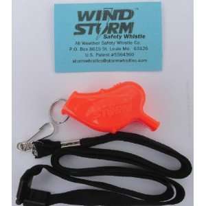  Windstorm Safety Whistle with Breakaway Lanyard Sports 