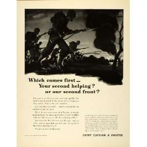  1943 Ad Magazine Publishers America Public Service Announcement 