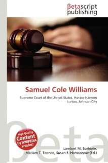   Samuel Cole Williams by Lambert M. Surhone 
