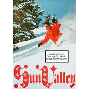  Sun Valley Powder Skiing Original Poster: Home & Kitchen