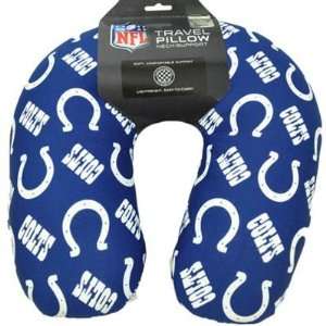 : NFL Soft Indianapolis Colts Microbead Travel Neck Support Airplane 
