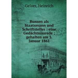  Bunsen als Staatsmann und Schriftsteller  eine GedÃ 