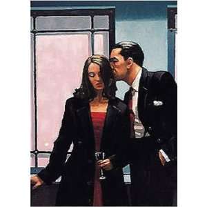 Jack Vettriano: 15.5W by 22H : Contemplation of Betrayal CANVAS Edge 