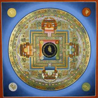 08 Mantra Mandala Thangka Painting Nepal  