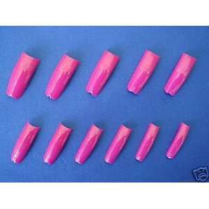   Magenta Tips 550pcs Size#0 10 USA Acrylic Nails 