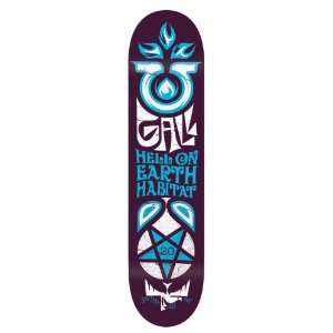  Habitat Fred Gall Hell On Earth Skate Deck (Small) Sports 