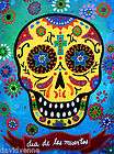 Pristine Cartera Turkus Day of the Dead Black Crows 16x20 in Matte 