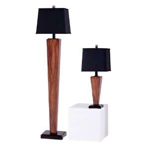   Cherry Wood Finish Table & Floor Lamp Set: Home Improvement