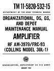 Army Manual Collins 30L 1 TM 11 5820 532 15 RF AM 3979/FRC 93 Reprint