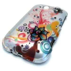  HTC Wildfire S Color Flower Tattoo Case Cover Skin 