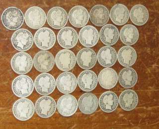 USA Barber Silver Dimes Coin Collection $3.10 Face  