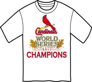 St. Louis Cardinals World Series Champions 2011 Baseball Champs T 
