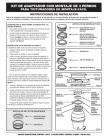 WASTE KING 3101 ISE ADAPTER KIT FOR EZ MOUNT DISPOSALS  