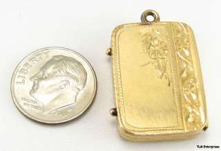 AOUW Ancient Order United Workers 14K Gold Locket FOB  