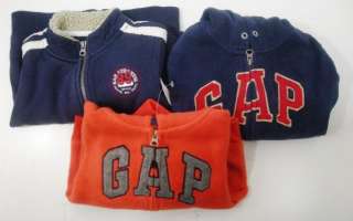   GAP Boys Orange Navy Blue Fleece Hoodie Sweatshirts Size 2T 2 Toddler