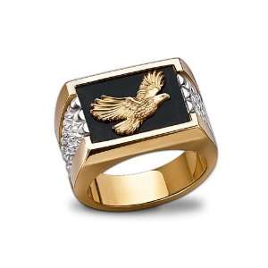  Wings Of Glory Mens 24K Gold Plated and Sterling Silver 