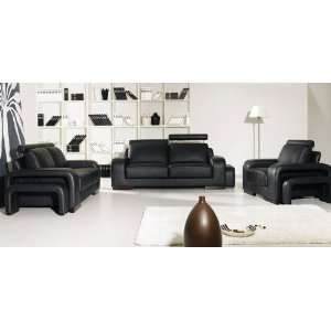   : 6pc Contemporary Modern Leather Sofa Set, V A43 S1: Home & Kitchen