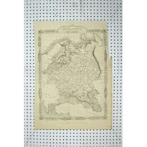  Map Russia Europe Arctic Ocean Black Sea Baltic Caspian 