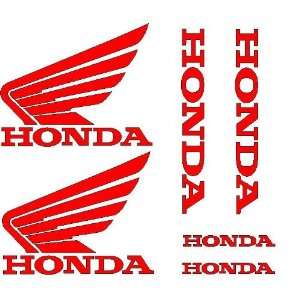 Honda Stickers Kit   Red in Color
