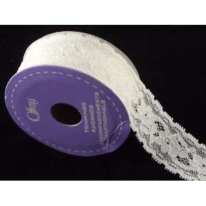  Offray Courtly Lace Ribbon & Trim, 1 3/8 Wide, 9 Feet 