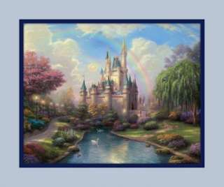   Disney Cinderella Castle Land World 8 x 10 Double mat Print  