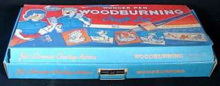 Vintage Electric Wonder Pen Woodburning Set 1950s/60s  