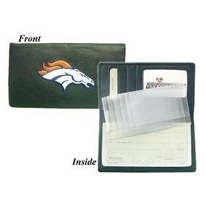  Denver Broncos Embroidered Leather Checkbook Cover Sports 