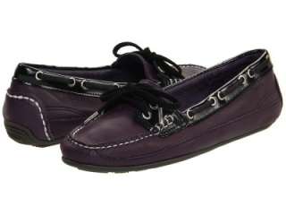   Ice Leather Moccasin Loafer Shoe Women 8M purple flat New $80  