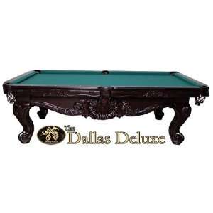  The Dallas Deluxe Pool Table (Honey Finish): Sports 